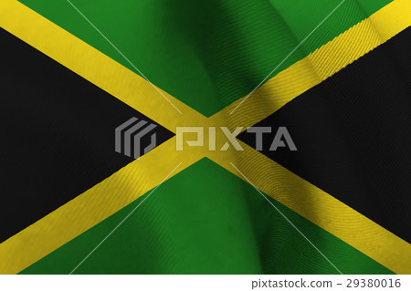 Jamaica national flag illustration symbol.  29380016