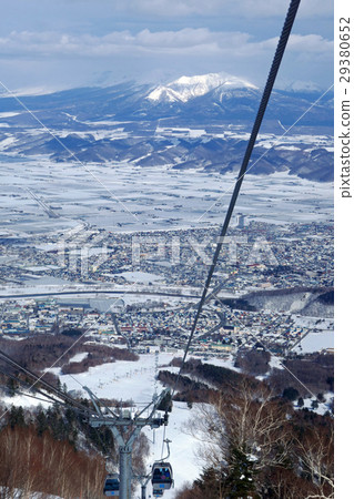 Scenery from Furano ski resort North Fond Gondola (2) Scenery from Furano ski resort North Fond Gondola (2) 29380652