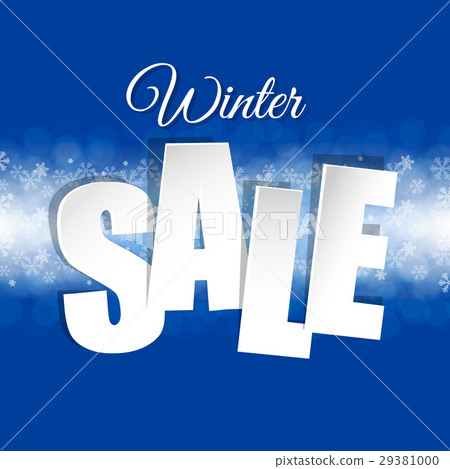 Blue Sale Poster - Stock Illustration [29381000] - PIXTA