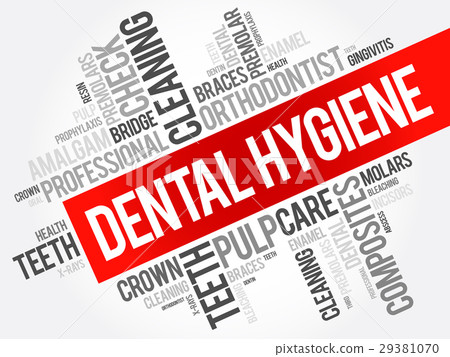 Dental hygiene word cloud collage Dental hygiene word cloud collage 29381070