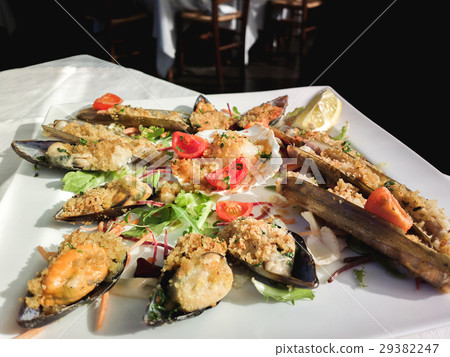 Hot and cold snacks from barnacles fish and shrimp Hot and cold snacks from barnacles fish and shrimp 29382247