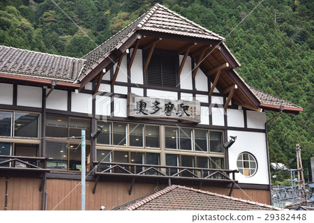 Station building of Okutama Station 29382448