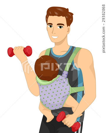 man baby sling