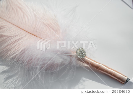 Two Golden Wedding Rings and Feathers - gentle Two Golden Wedding Rings and Feathers - gentle 29384650