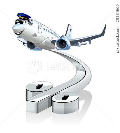 Vector Cartoon Airliner 29384669