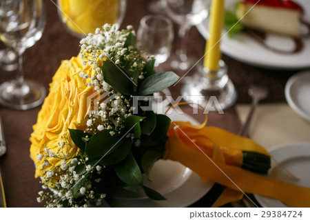 Colorful bridal bouquet. wedding day, bride Colorful bridal bouquet. wedding day, bride 29384724