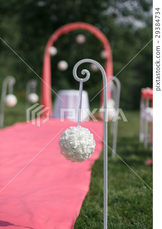 Wedding registration beautiful in nature. White Wedding registration beautiful in nature. White 29384734