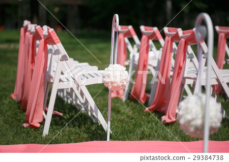 Wedding registration beautiful in nature. White Wedding registration beautiful in nature. White 29384738