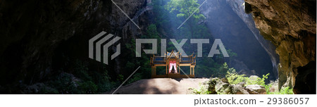 Photo of buddhist temple in mountain cave 29386057