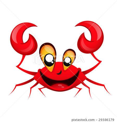 smiling happy crab - Stock Illustration [29386179] - PIXTA