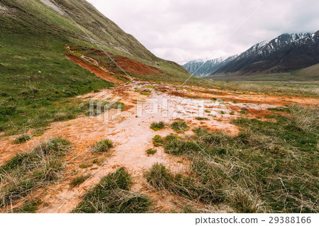 Mineral Springs On Ground In Truso Gorge In Mineral Springs On Ground In Truso Gorge In 29388166