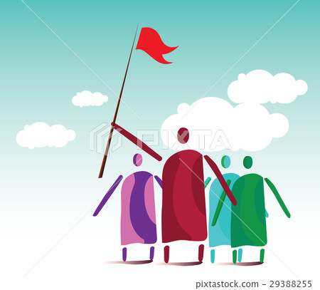 Leaders and People Crowd 29388255