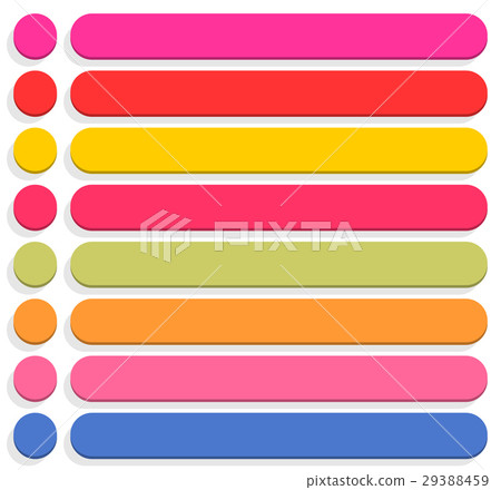 Flat blank icon empty internet color button - Stock Illustration ...