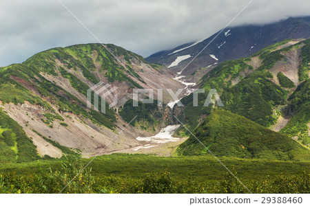 Snow cover on mountains of Vilyuchinsky pass in 29388460