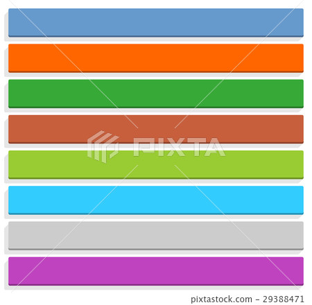 Flat blank icon empty internet color button - Stock Illustration ...