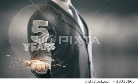 Five 5 Year Businessman Holding in Hand New 29388606