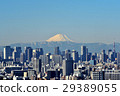 From the Tower Hall Funabori Mt. Fuji in the morning in winter 29389055