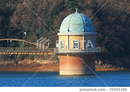Intake tower of Murayama Reservoir Intake tower of Murayama Reservoir 29391388