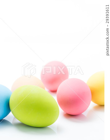 Easter eggs on white Easter eggs on white 29391611