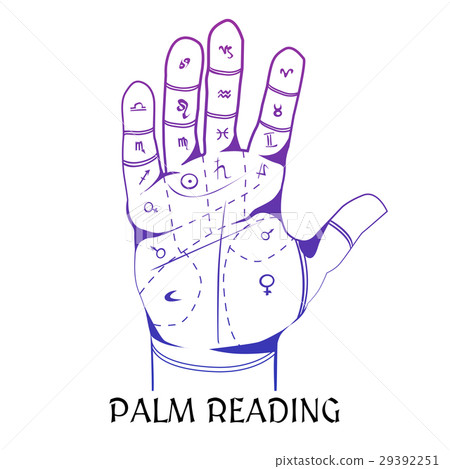 Chiromancy Design Concept With Human Palm 29392251