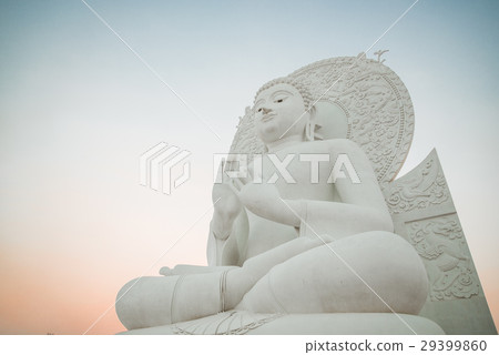 Big White Buddha image in Saraburi, Thailand. 29399860