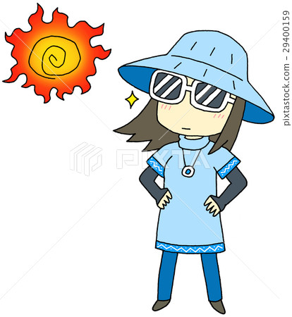 防紫外線女性 防紫外線女性 29400159