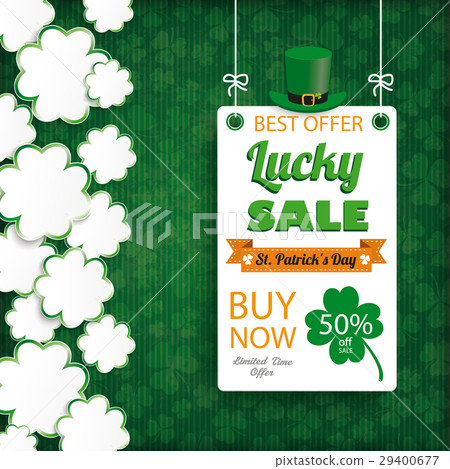 St Patricks Day Vintage Shamrocks Board Sale 29400677