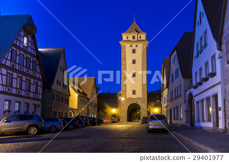 Night scene in Rothenburg ob der Tauber Night scene in Rothenburg ob der Tauber 29401977