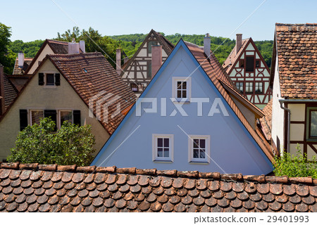 Ancient Houses in Rothenburg ob der Tauber Ancient Houses in Rothenburg ob der Tauber 29401993