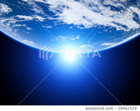 The sun rising earth 29402529