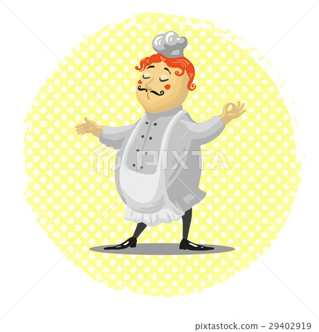 chef cartoon style cute character vector 29402919
