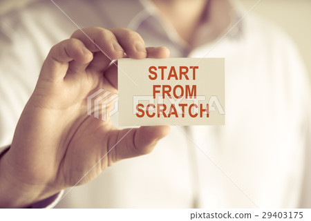 START FROM SCRATCH message card START FROM SCRATCH message card 29403175