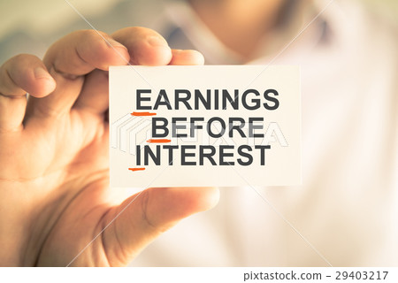 EBI EARNINGS BEFORE INTEREST acronym text EBI EARNINGS BEFORE INTEREST acronym text 29403217