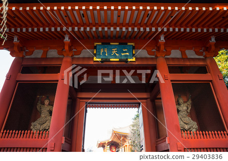 Asakusa-ji Temple gate Early morning Landscape Shot in January 2017 29403836