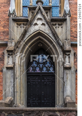Facade of St. Gertrude protestant lutheran church 29407914