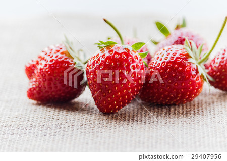 red close up strawberries with selective focus  29407956