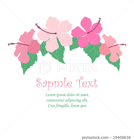Background with tropical flowers Background with tropical flowers 29408636