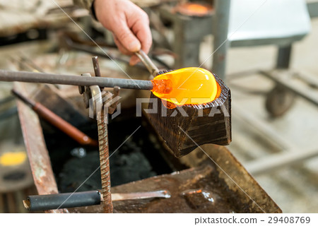 Brown women high-heeled shoes on white background 29408769