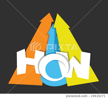 HOW TO concept abstract vector HOW TO concept abstract vector 29410271