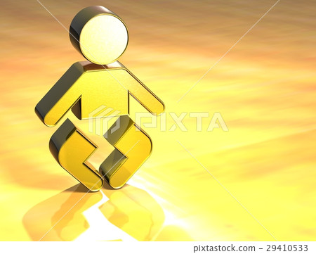 3D Baby Gold Sign 3D Baby Gold Sign 29410533