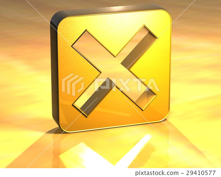 3D Danied Access Gold Sign 29410577
