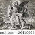 Jacob wrestling with the angel of god, graphic 29410994
