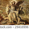 Jacob wrestling with the angel of god, graphic 29410996