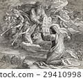 Moses receiving the ten commandments from God 29410998