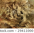 Moses receiving the ten commandments from God 29411000