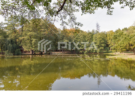 Lake close to Schonborn Castle, Ukraine. 29411196