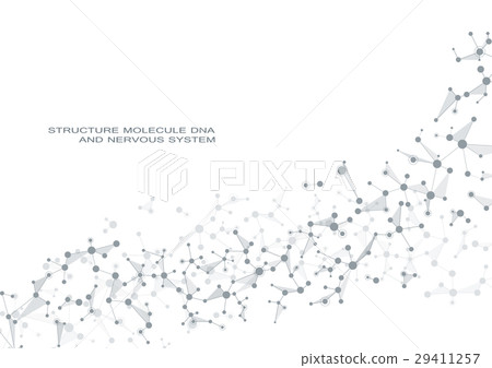 Molecule DNA and neurons vector. Molecular - Stock Illustration ...