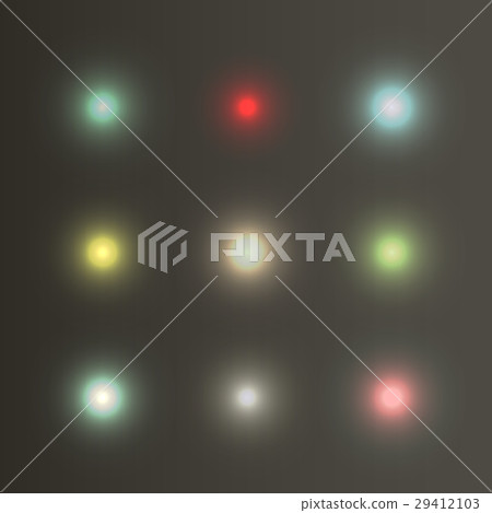 Set abstract color glow light effect Set abstract color glow light effect 29412103