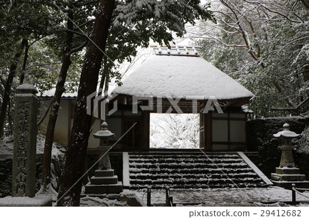 法然院的雪景 29412682
