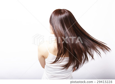 Beauty image female white back hair care hair hair brown hair long 20's Japanese luster Beauty image female white back hair care hair hair brown hair long 20's Japanese luster 29413228